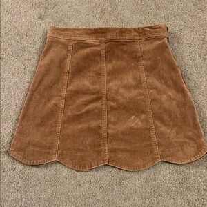 Corduroy Tan Skirt